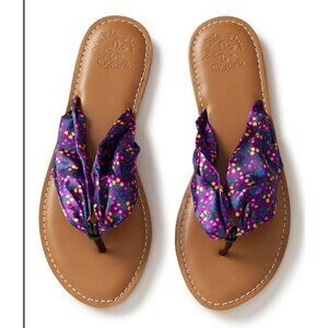 Matilda Jane TOES IN THE SAND Sandals 8 Thong Flats Purple + Bag Women 8